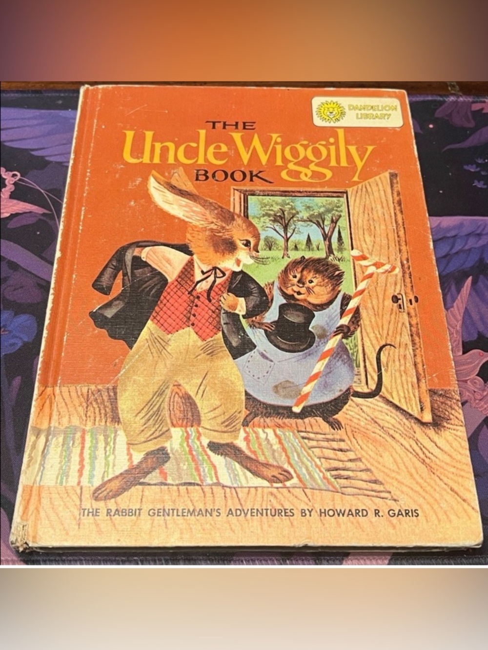 Vintage Dandelion Library Flip Book-Uncle Wiggily&Stories Around the World-1955